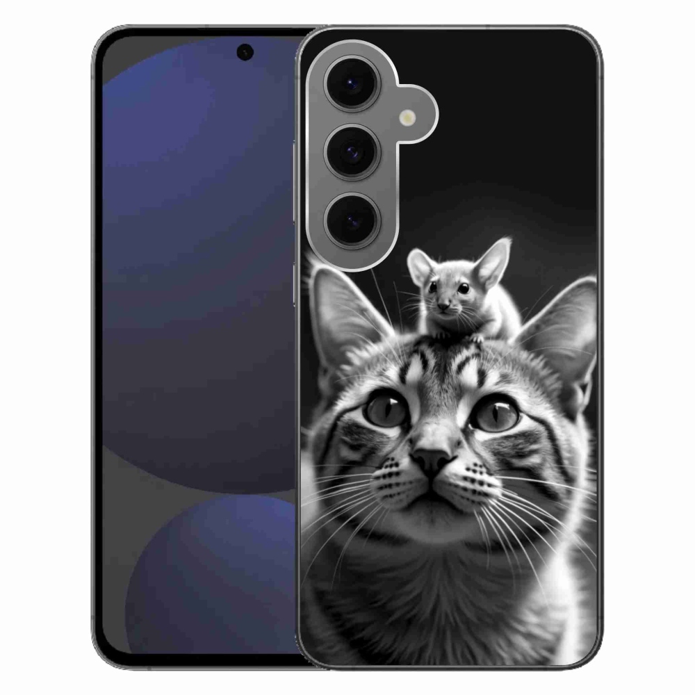 Gelový kryt mmCase na Samsung Galaxy S24 FE - zvířecí přátelství 2