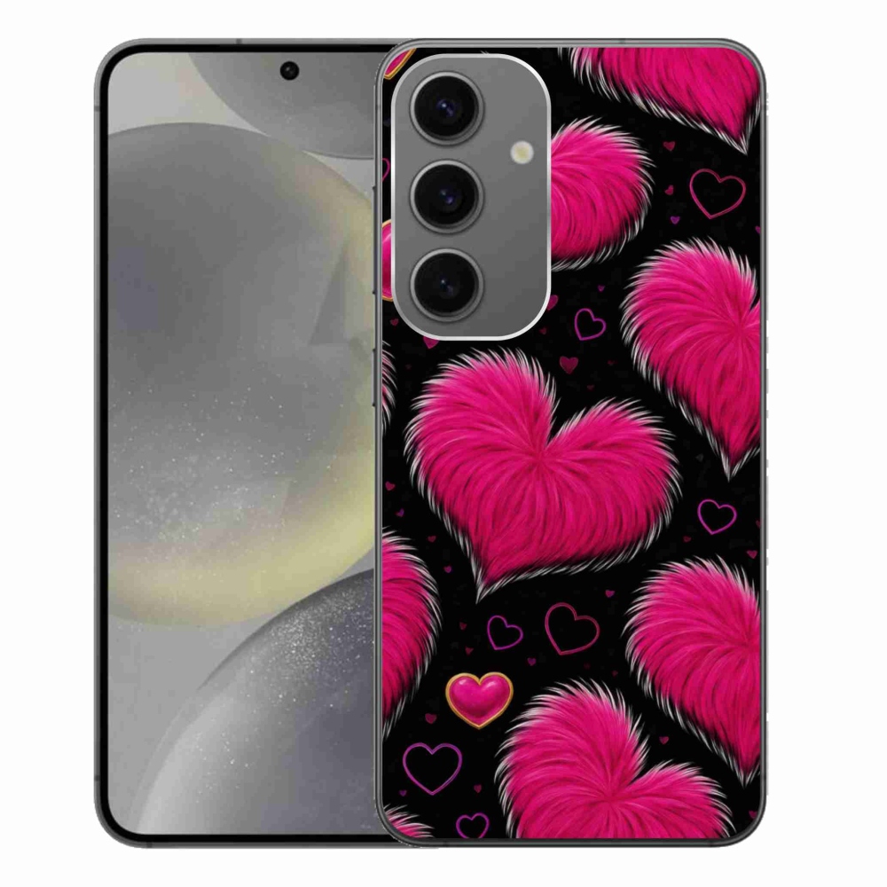 Gelový kryt mmCase na Samsung Galaxy S24+ - hebká srdce