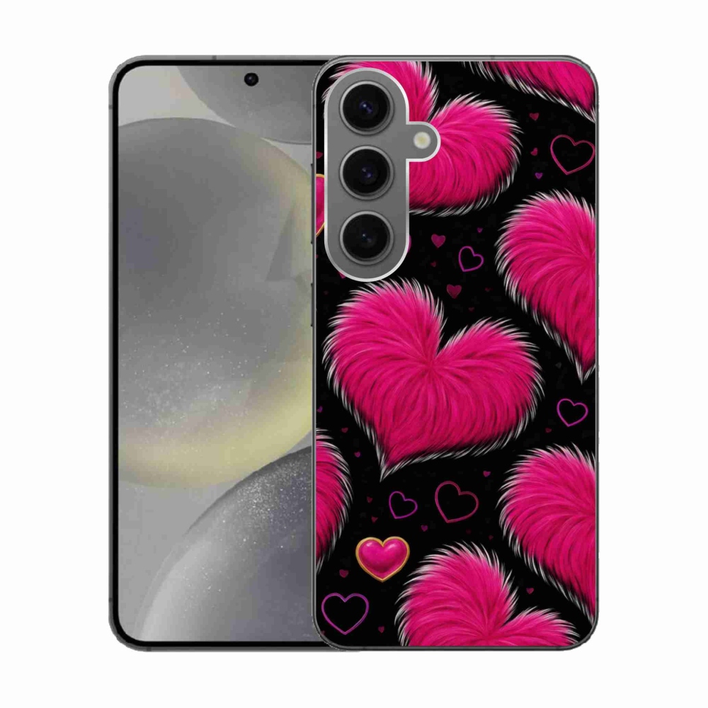 Gelový kryt mmCase na Samsung Galaxy S24 - hebká srdce