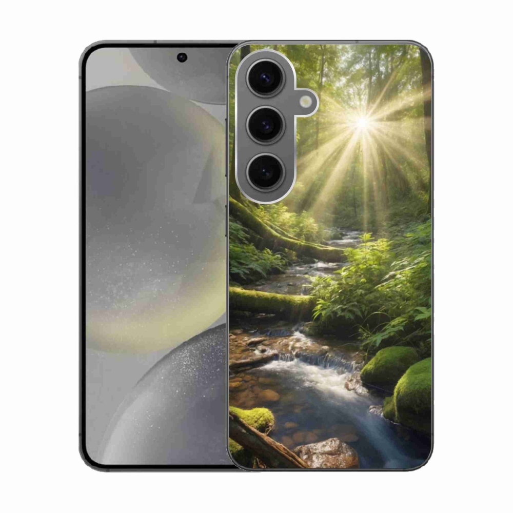 Gelový kryt mmCase na Samsung Galaxy S24 - hlubina lesa