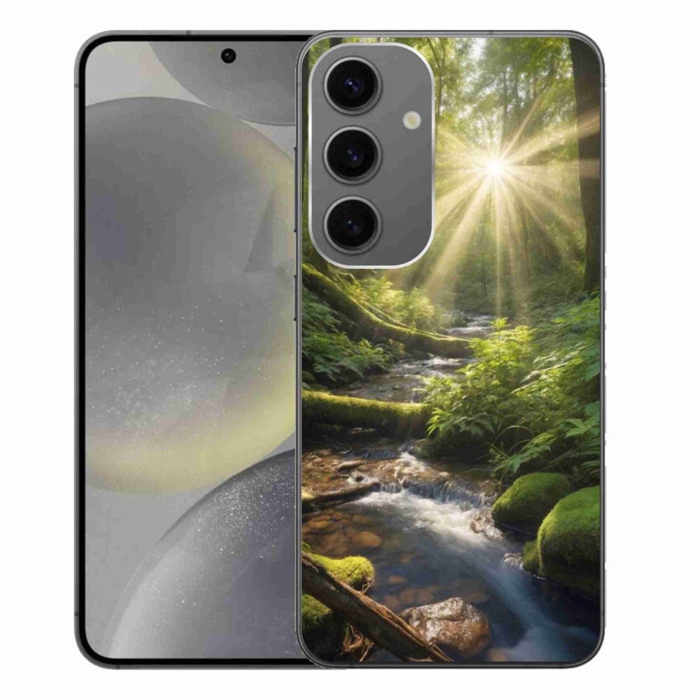 Gelový kryt mmCase na Samsung Galaxy S24+ - hlubina lesa