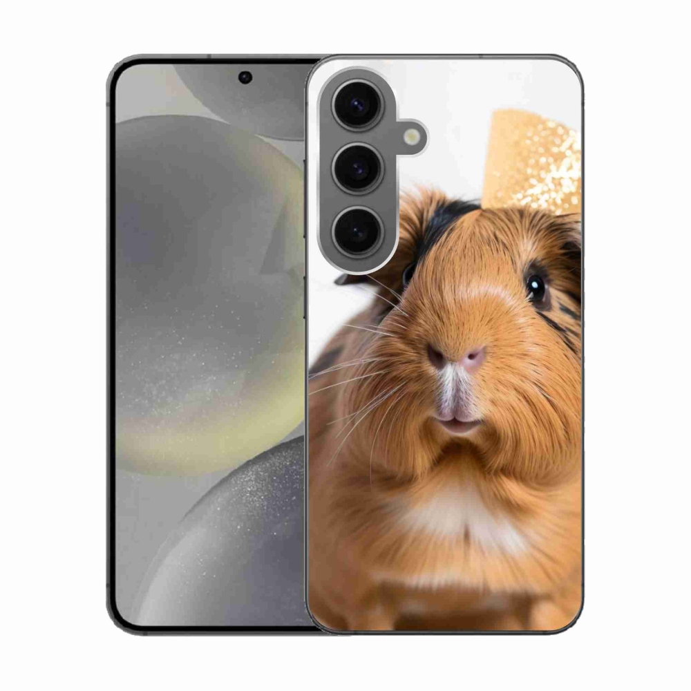 Gelový kryt mmCase na Samsung Galaxy S24 - hnědé morče