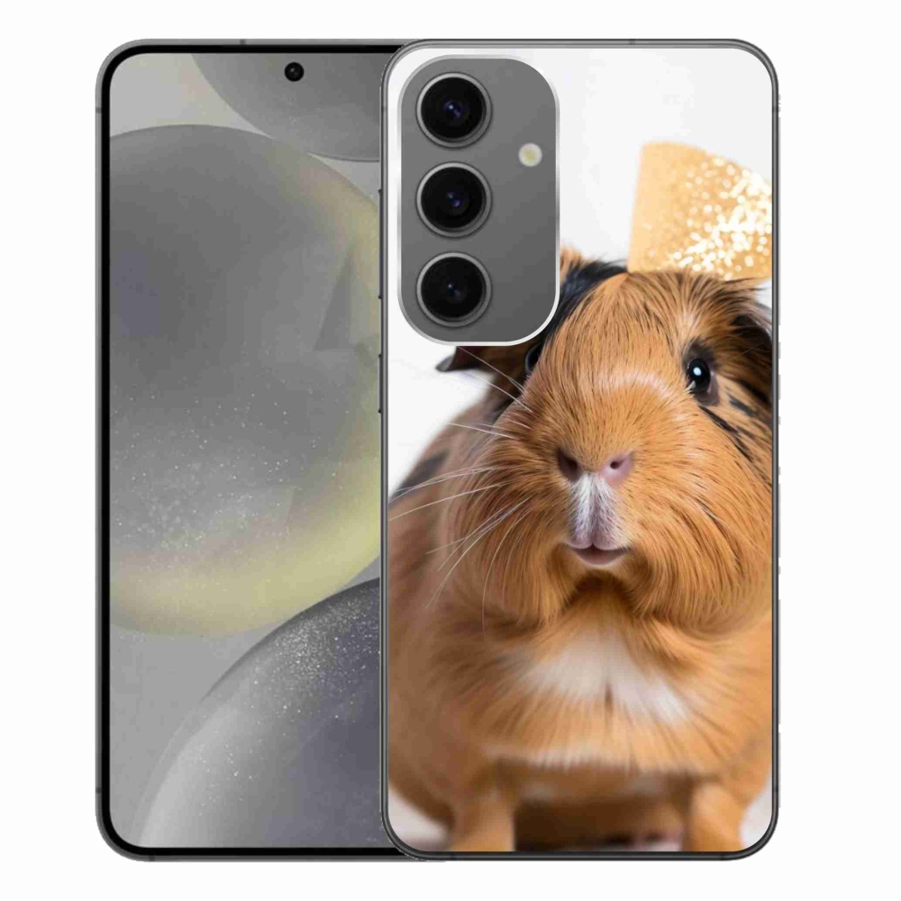 Gelový kryt mmCase na Samsung Galaxy S24+ - hnědé morče