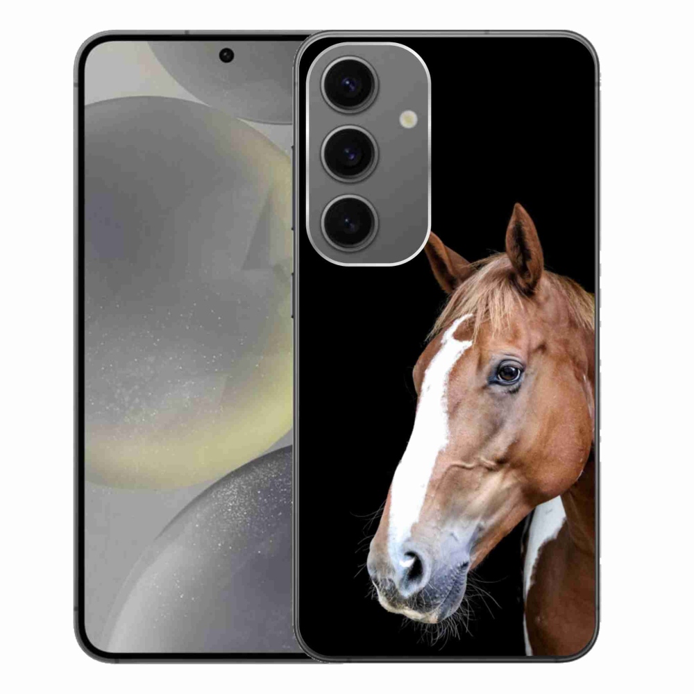 Gelový kryt mmCase na Samsung Galaxy S24+ - hnědý kůň 3