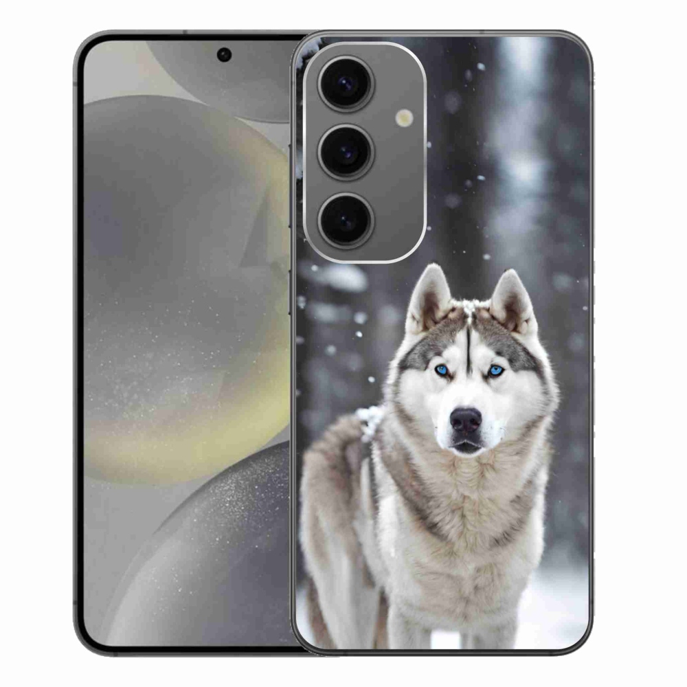 Gelový kryt mmCase na Samsung Galaxy S24+ - husky 2