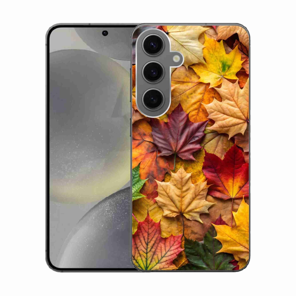 Gelový kryt mmCase na Samsung Galaxy S24 - javorové listy 2