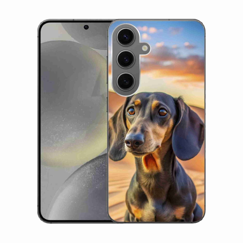 Gelový kryt mmCase na Samsung Galaxy S24 - jezevčík 3 