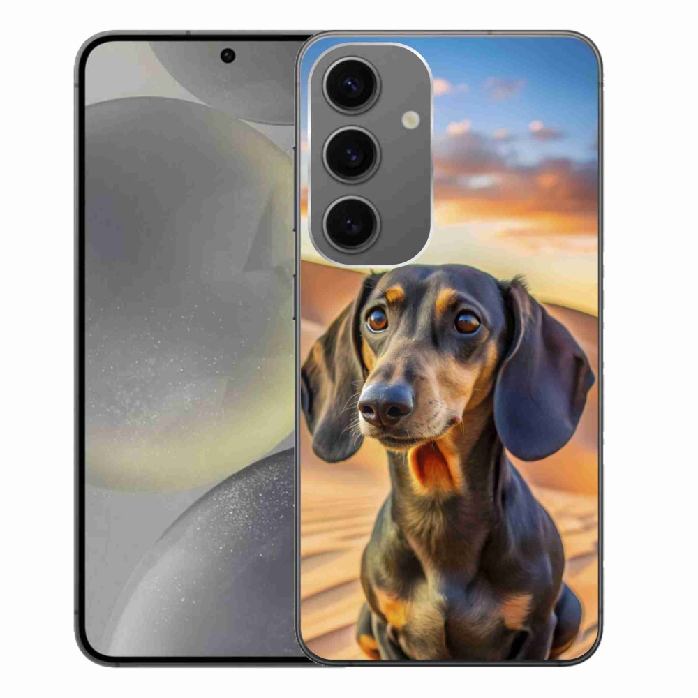 Gelový kryt mmCase na Samsung Galaxy S24+ - jezevčík 3 