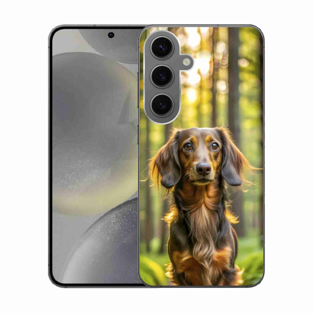 Gelový kryt mmCase na Samsung Galaxy S24 - jezevčík 4