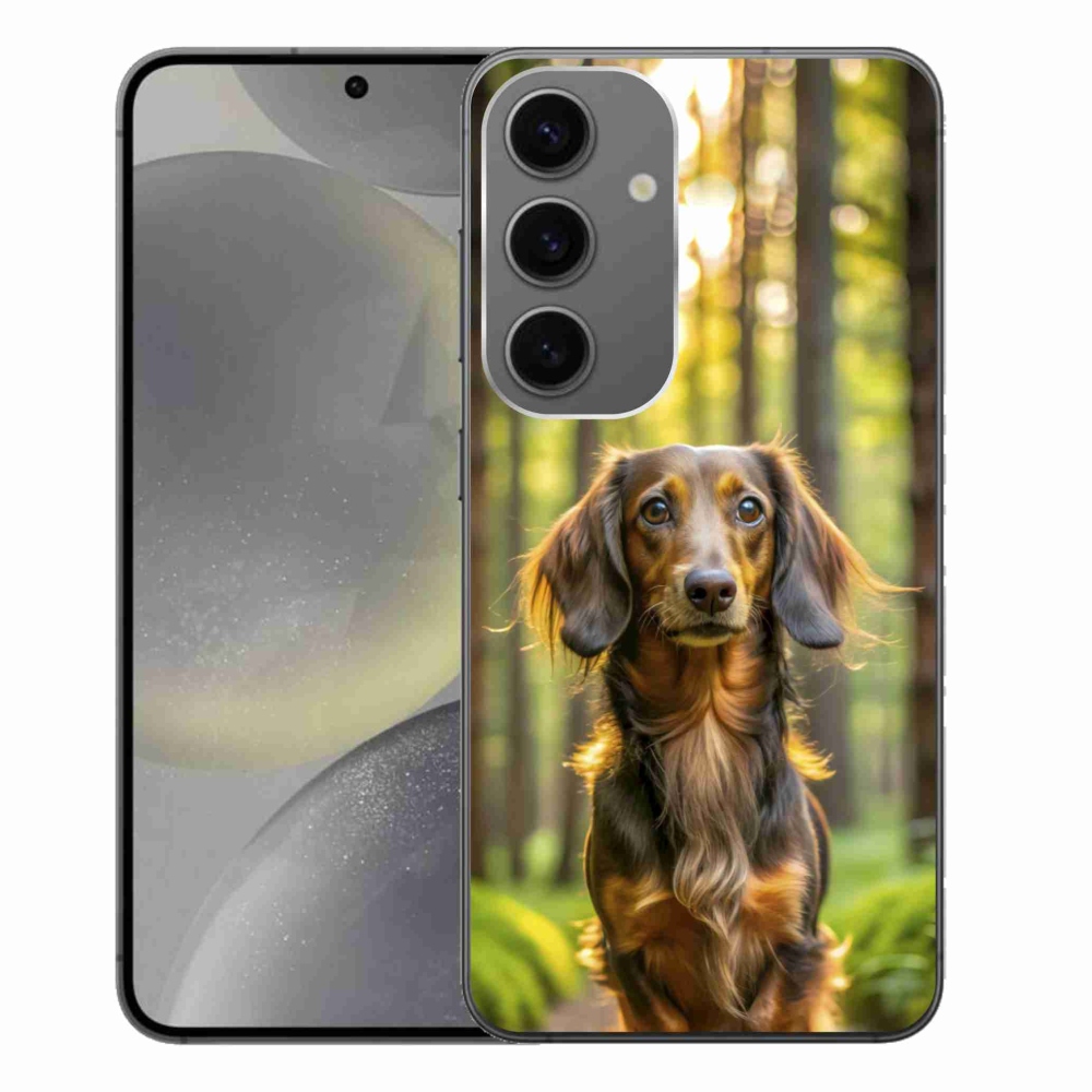 Gelový kryt mmCase na Samsung Galaxy S24+ - jezevčík 4