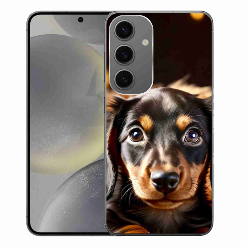 Gelový kryt mmCase na Samsung Galaxy S24+ - jezevčík