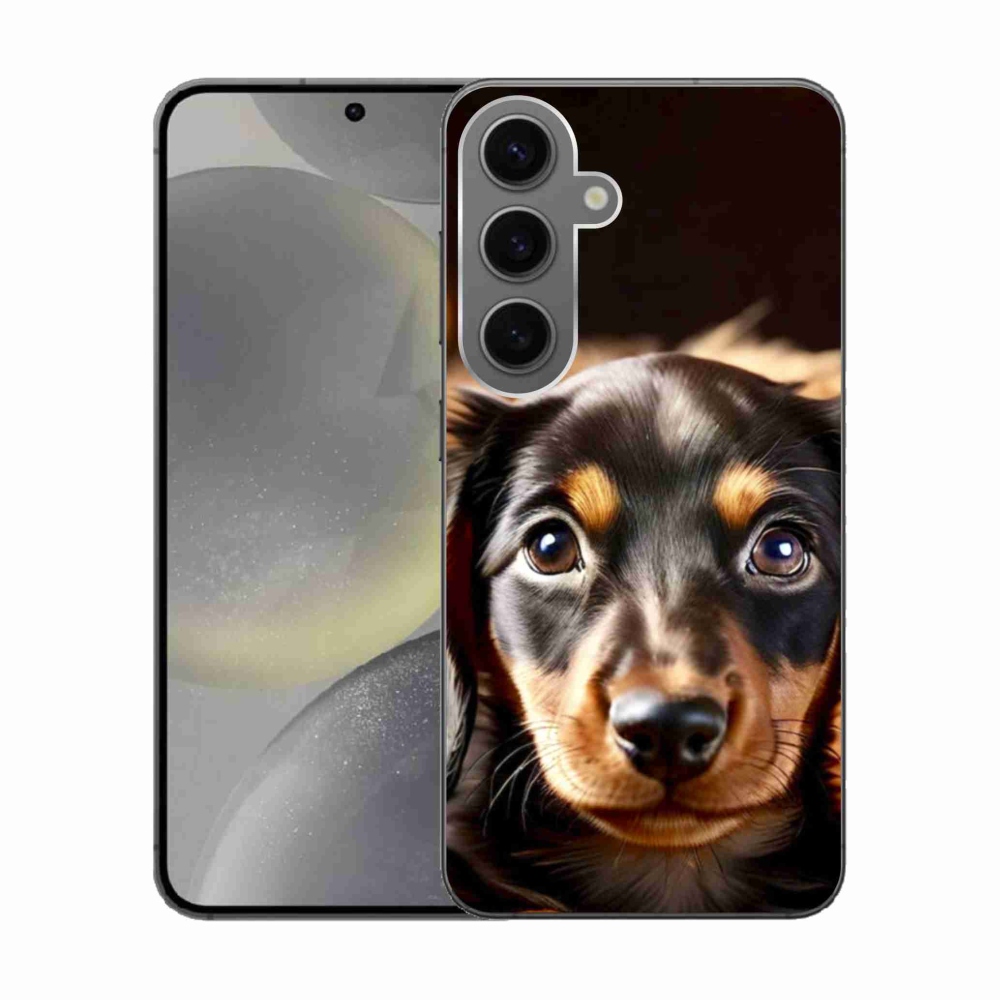 Gelový kryt mmCase na Samsung Galaxy S24 - jezevčík