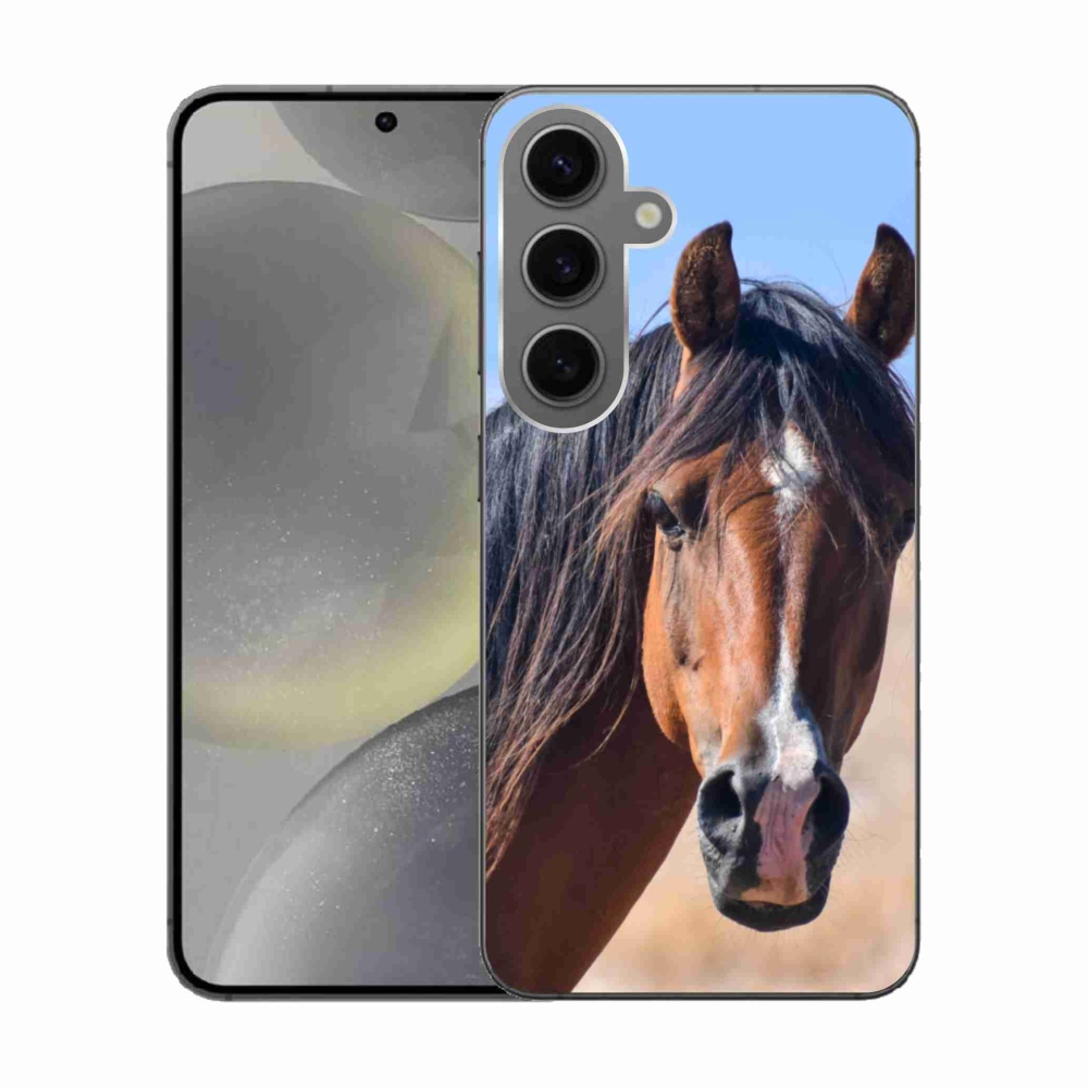 Gelový kryt mmCase na Samsung Galaxy S24 - klidný kůň