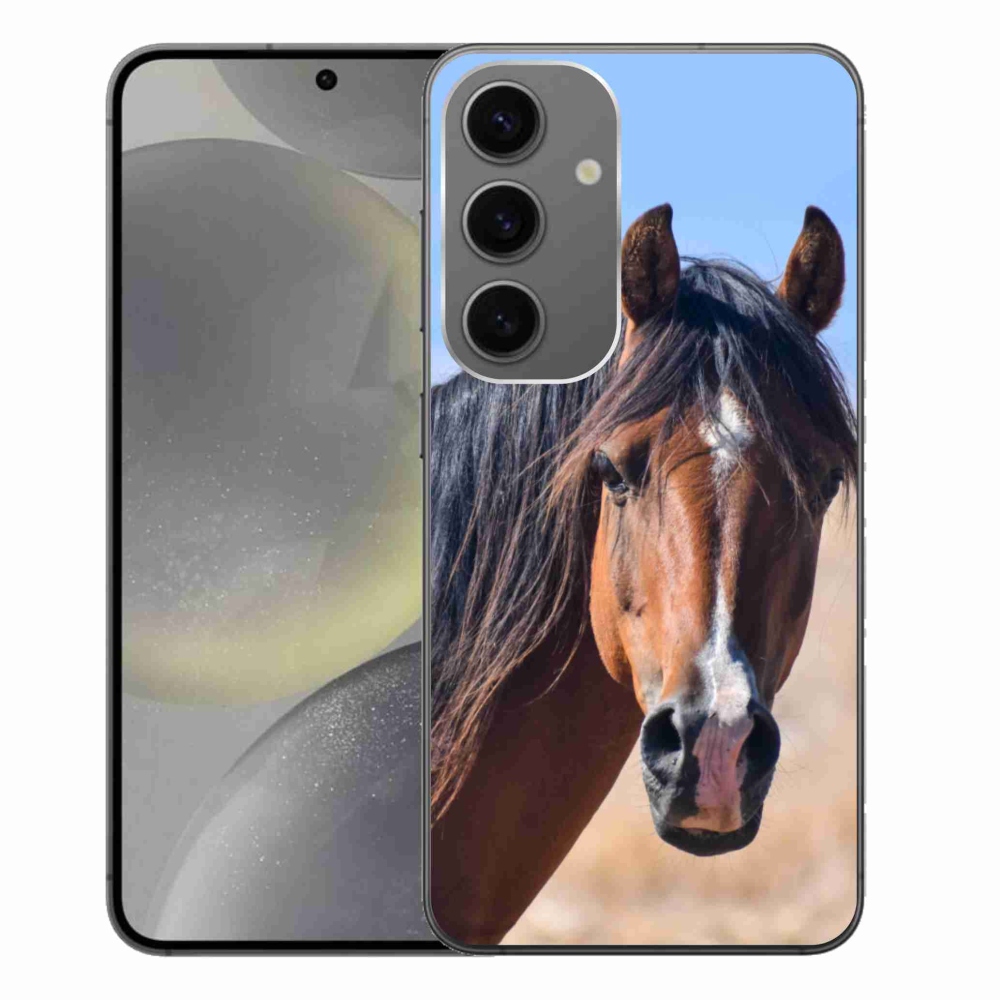 Gelový kryt mmCase na Samsung Galaxy S24+ - klidný kůň