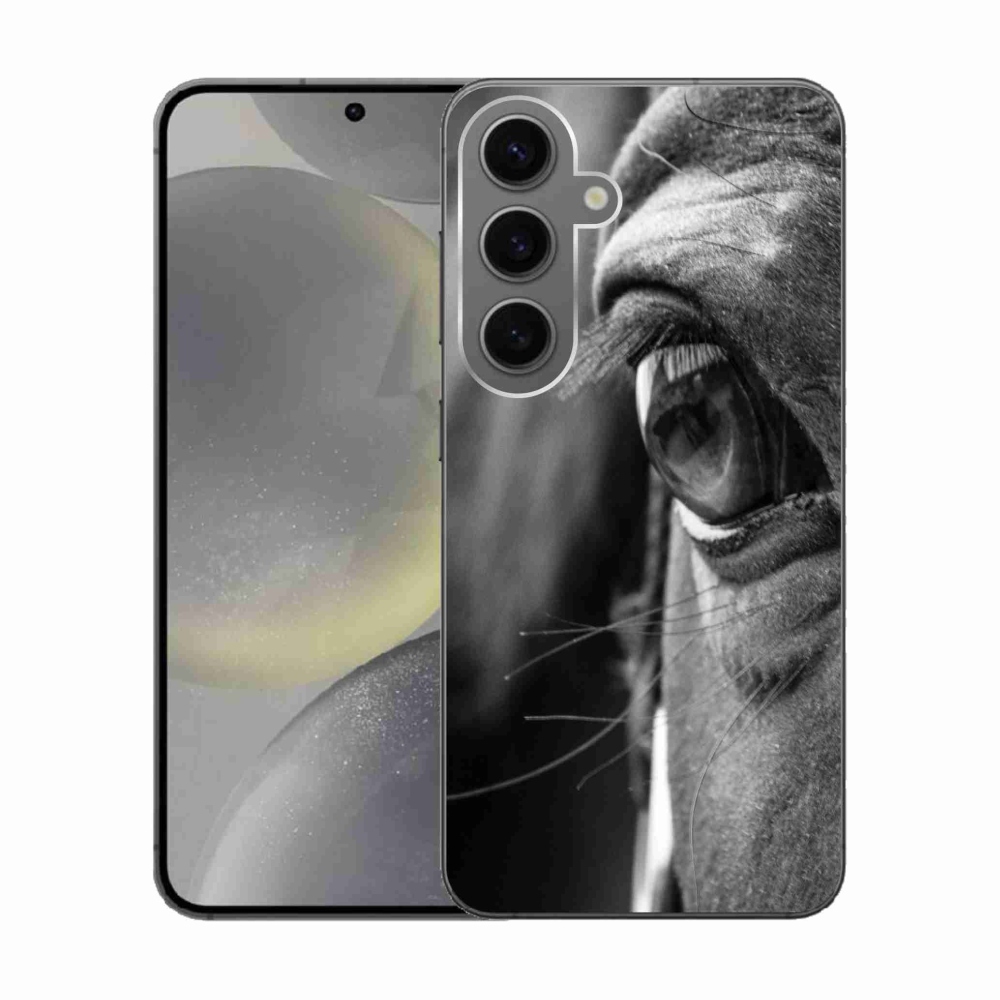 Gelový kryt mmCase na Samsung Galaxy S24 - koňský pohled