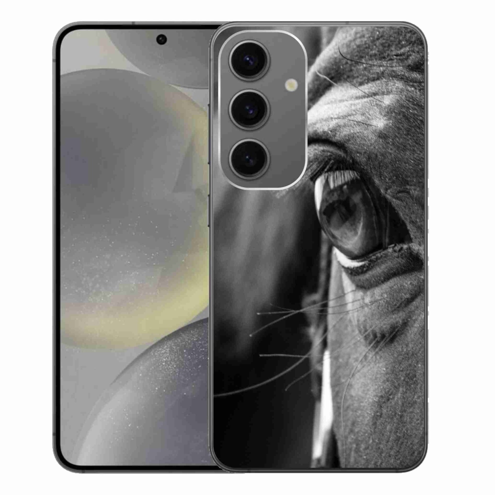 Gelový kryt mmCase na Samsung Galaxy S24+ - koňský pohled