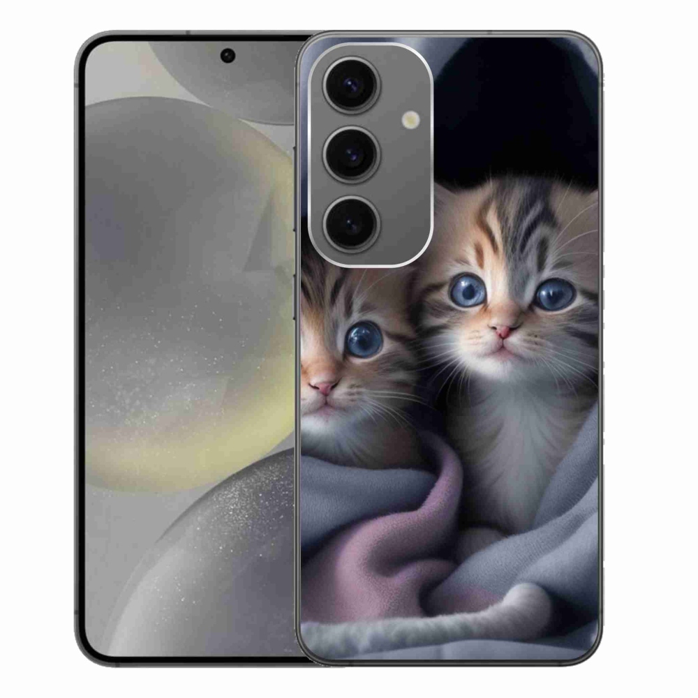 Gelový kryt mmCase na Samsung Galaxy S24+ - kočičí duo 2