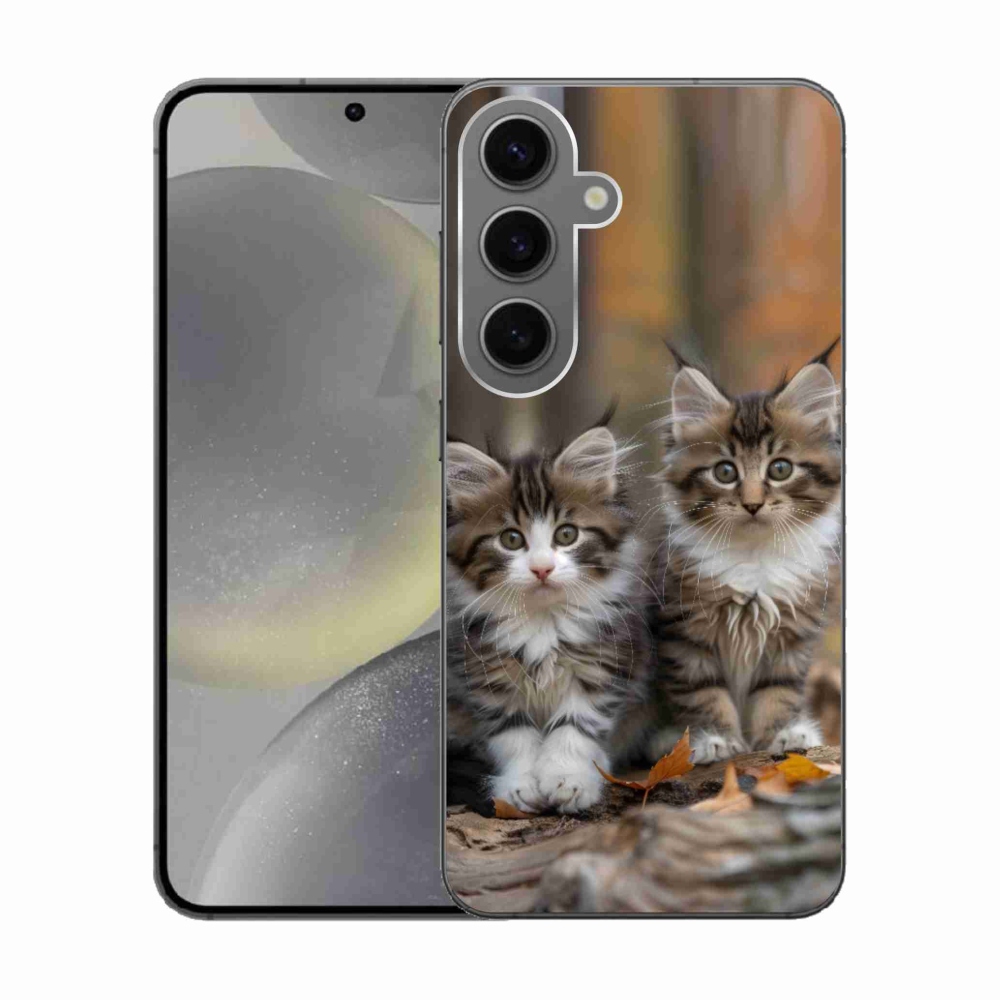 Gelový kryt mmCase na Samsung Galaxy S24 - kočičí duo 3