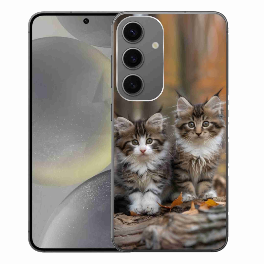 Gelový kryt mmCase na Samsung Galaxy S24+ - kočičí duo 3