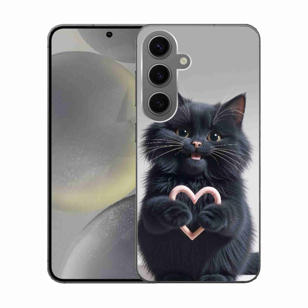 Gelový kryt mmCase na Samsung Galaxy S24 - kočičí láska 3
