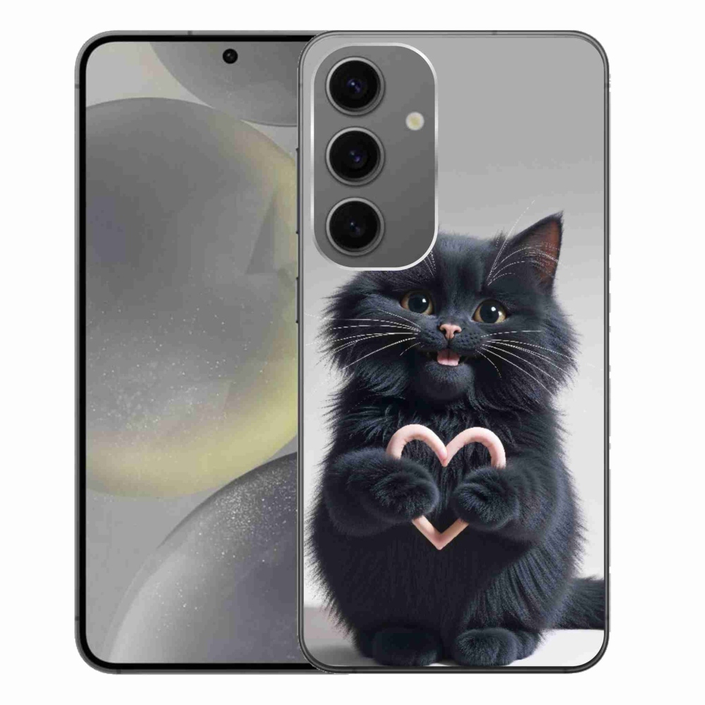 Gelový kryt mmCase na Samsung Galaxy S24+ - kočičí láska 3