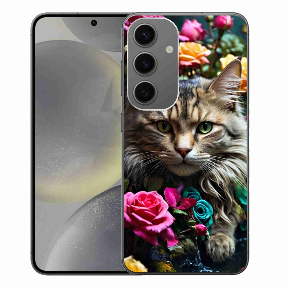 Gelový kryt mmCase na Samsung Galaxy S24+ - kočíčí pohled 2