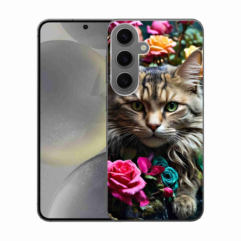 Gelový kryt mmCase na Samsung Galaxy S24 - kočíčí pohled 2