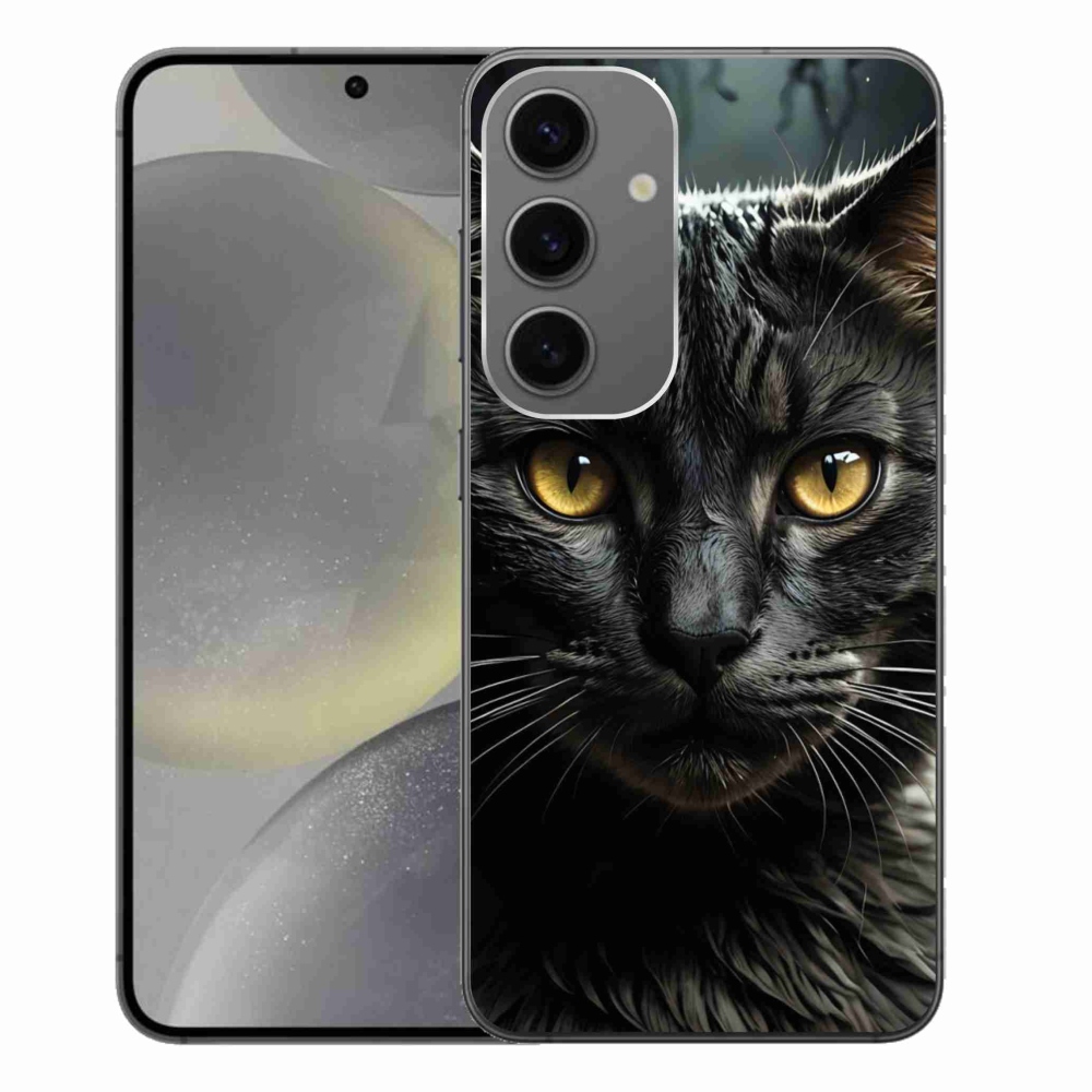 Gelový kryt mmCase na Samsung Galaxy S24+ - kočičí pohled 3