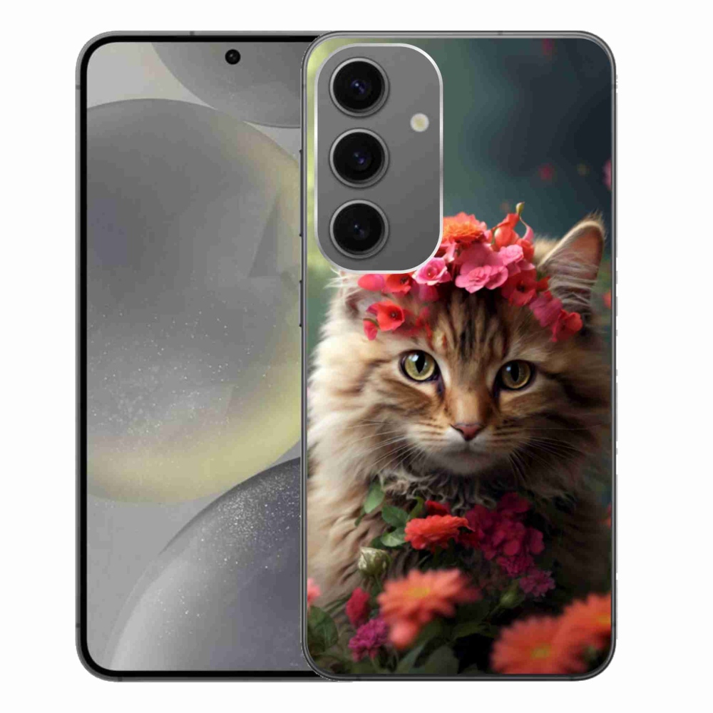 Gelový kryt mmCase na Samsung Galaxy S24+ - kočíčí princezna