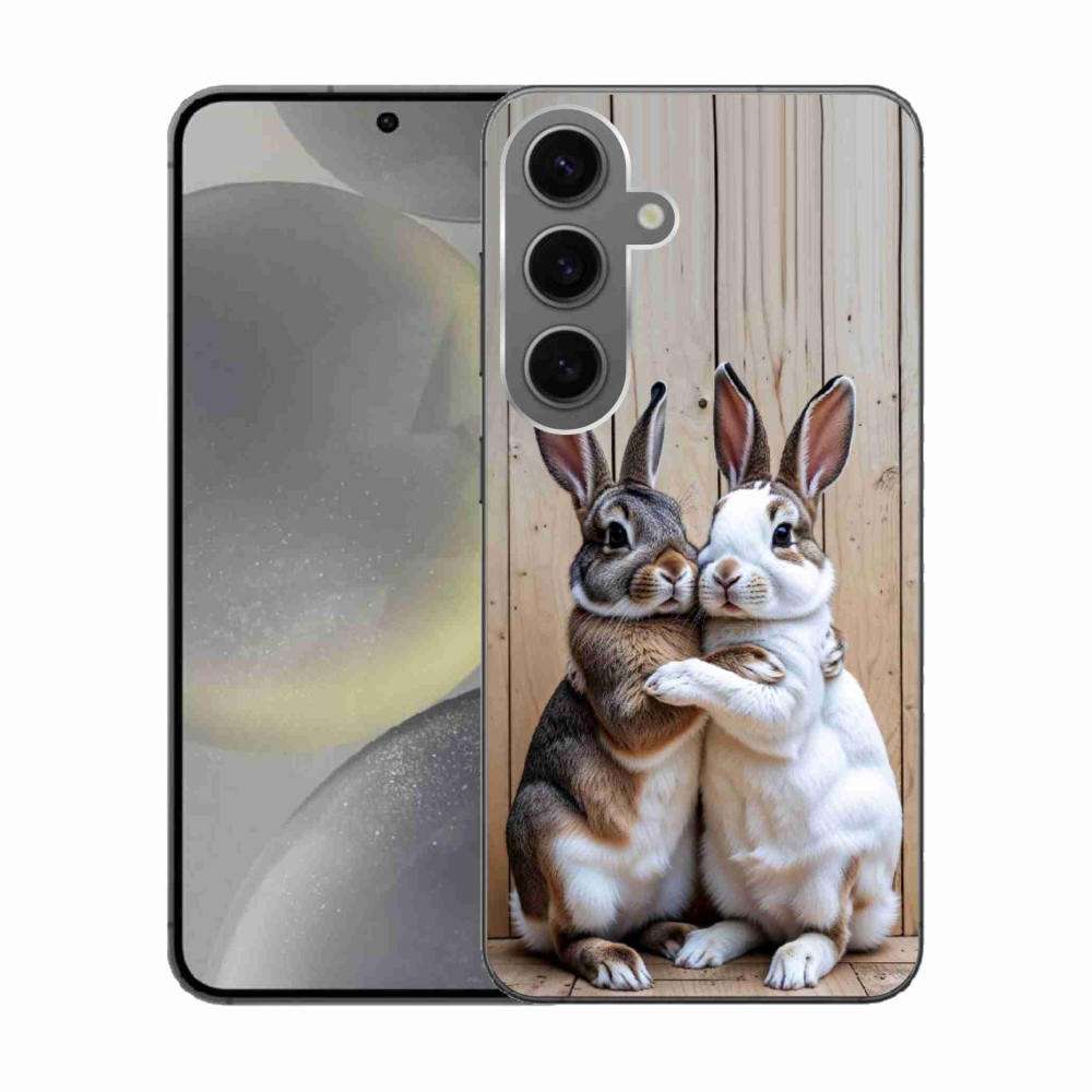 Gelový kryt mmCase na Samsung Galaxy S24 - králičí pár