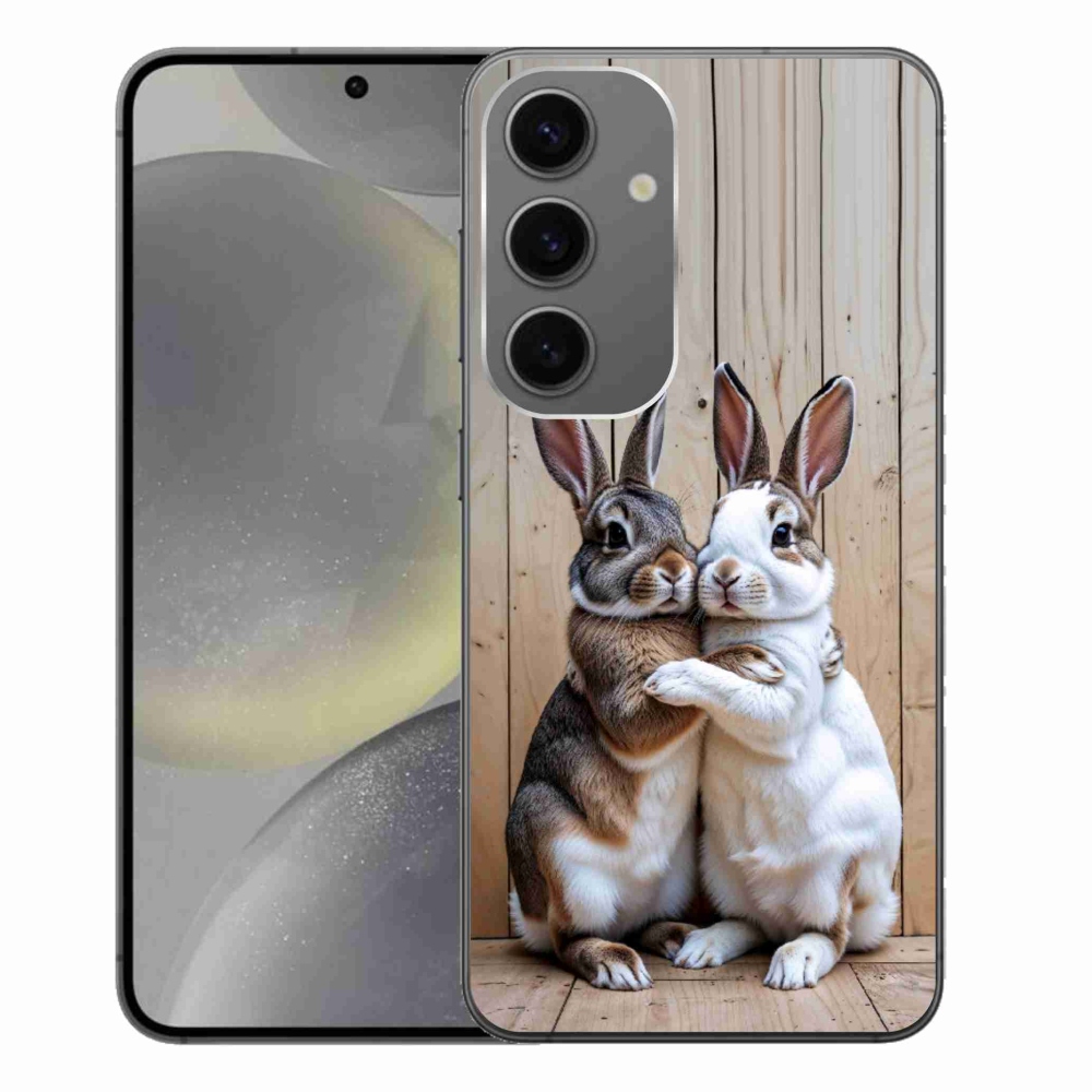 Gelový kryt mmCase na Samsung Galaxy S24+ - králičí pár