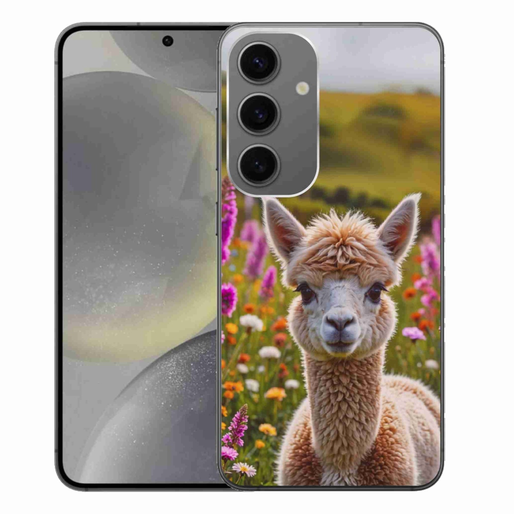 Gelový kryt mmCase na Samsung Galaxy S24+ - lama na louce