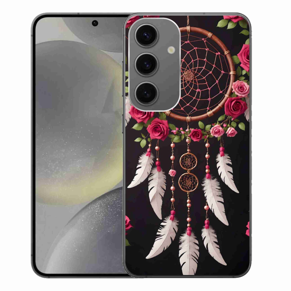 Gelový kryt mmCase na Samsung Galaxy S24+ - lapač snů s růžemi