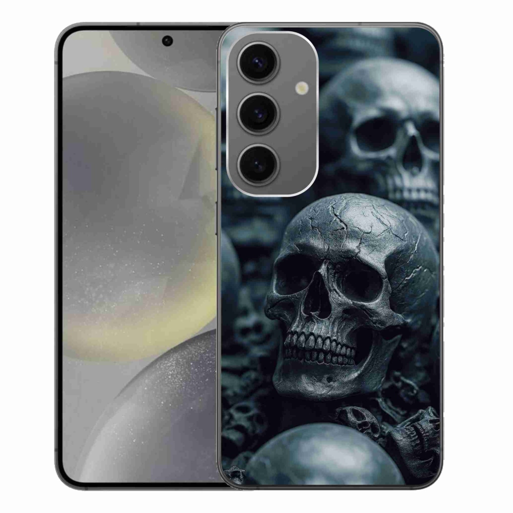 Gelový kryt mmCase na Samsung Galaxy S24+ - lebka 2