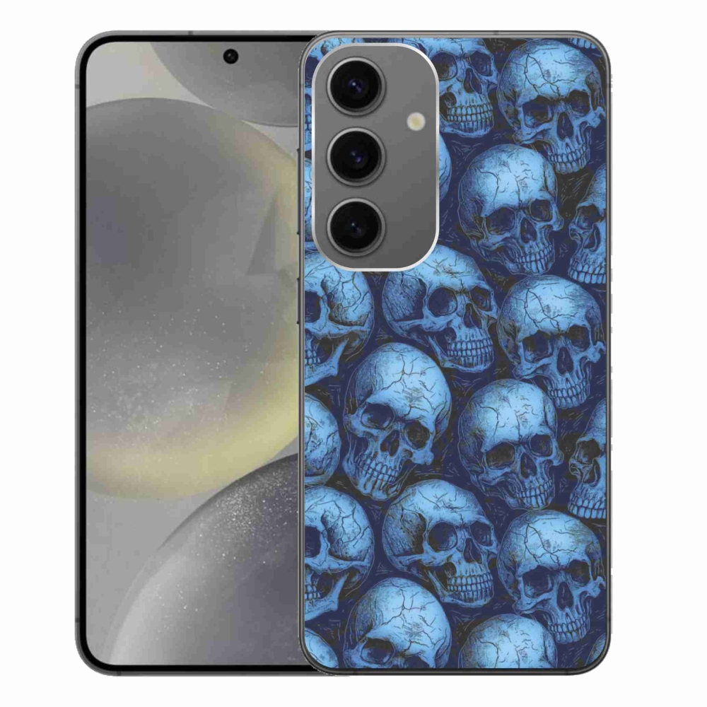 Gelový kryt mmCase na Samsung Galaxy S24+ - lebky
