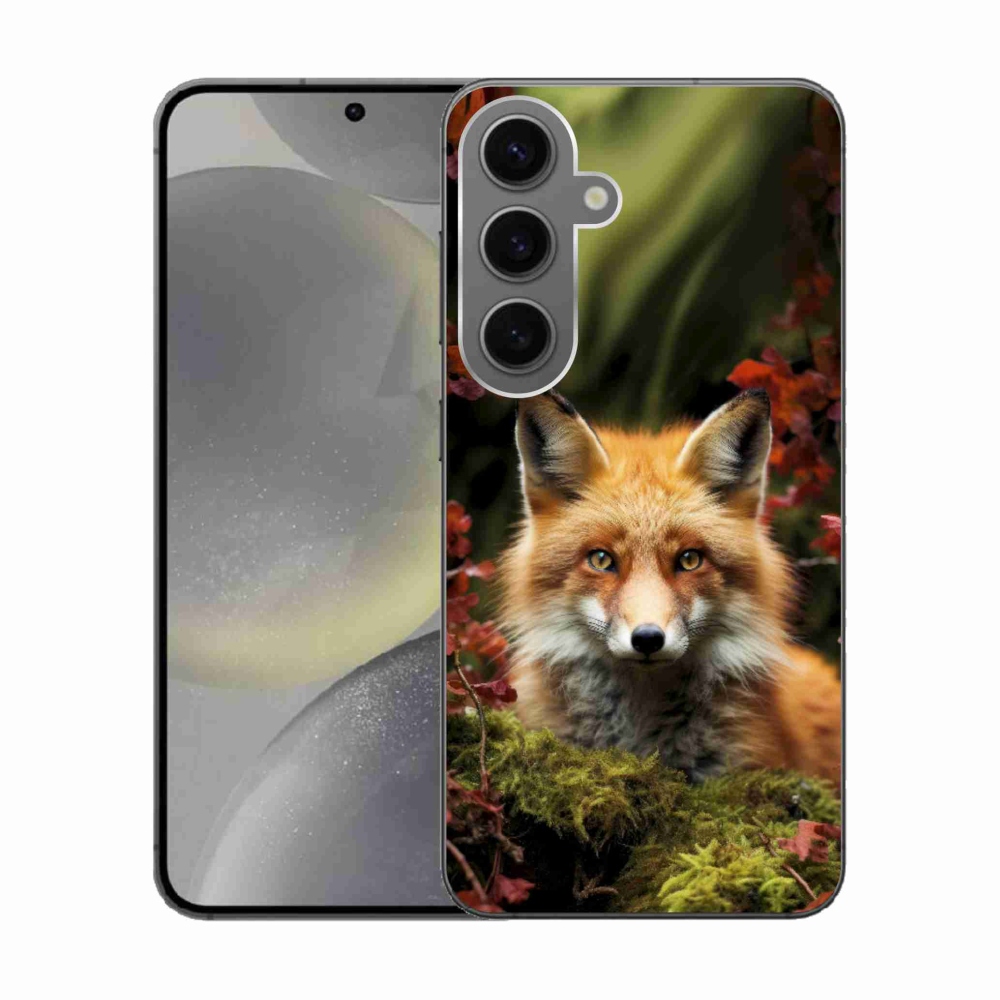 Gelový kryt mmCase na Samsung Galaxy S24 - liška v lese