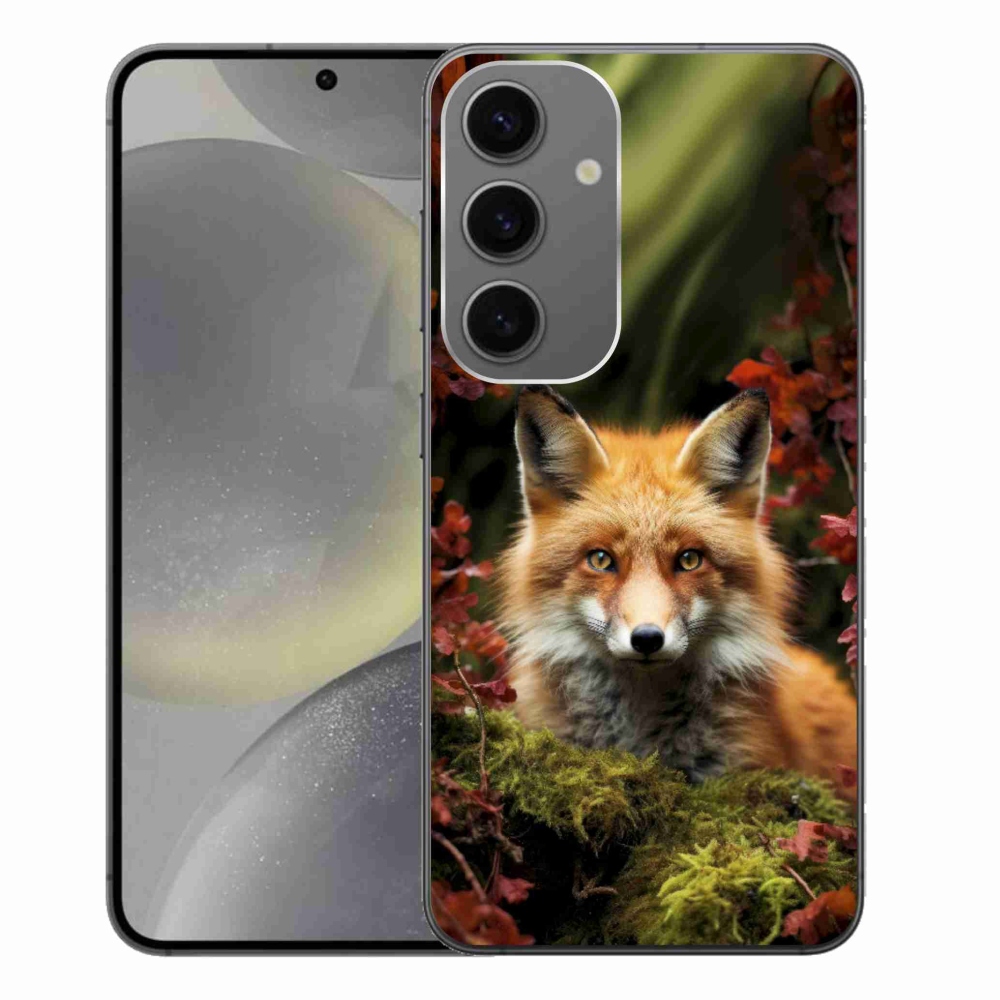 Gelový kryt mmCase na Samsung Galaxy S24+ - liška v lese