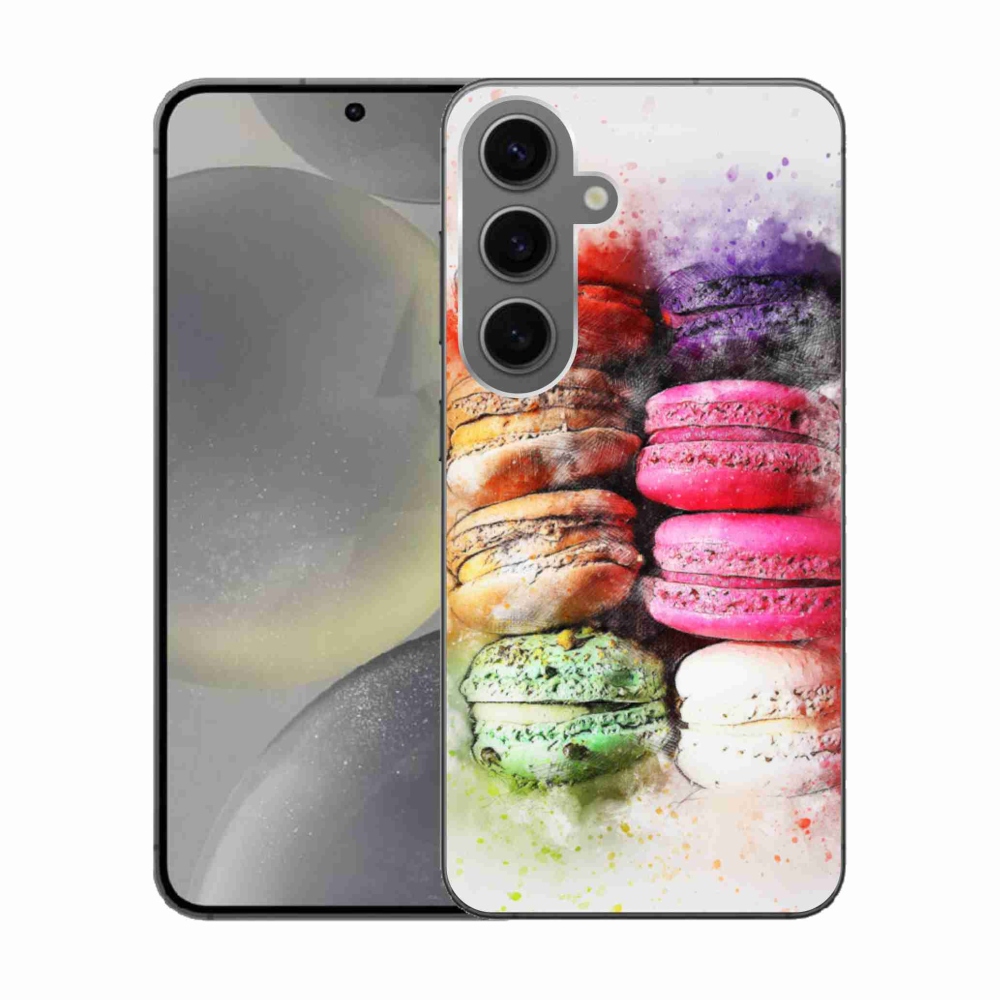 Gelový kryt mmCase na Samsung Galaxy S24 - makrónky