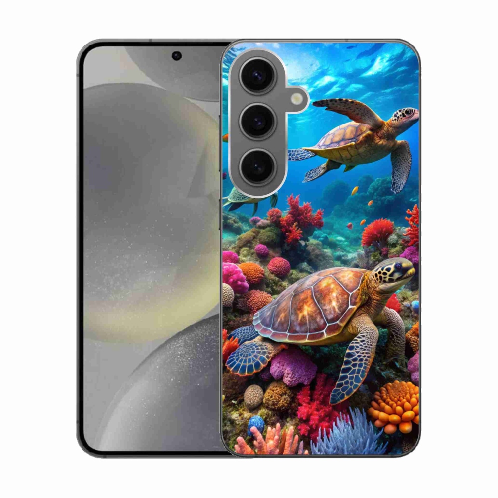 Gelový kryt mmCase na Samsung Galaxy S24 - mořský svět 2