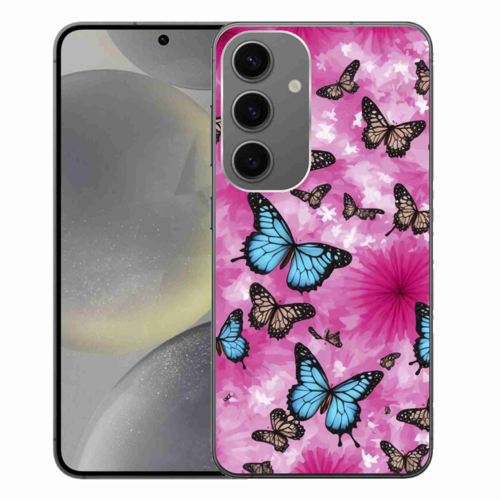 Gelový kryt mmCase na Samsung Galaxy S24+ - motýlí zahrada