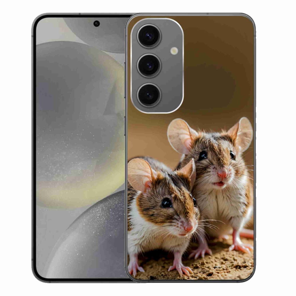 Gelový kryt mmCase na Samsung Galaxy S24+ - myší duo