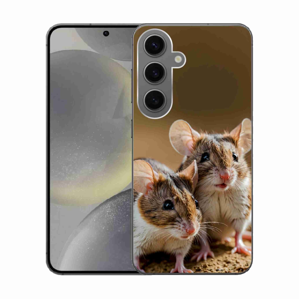 Gelový kryt mmCase na Samsung Galaxy S24 - myší duo