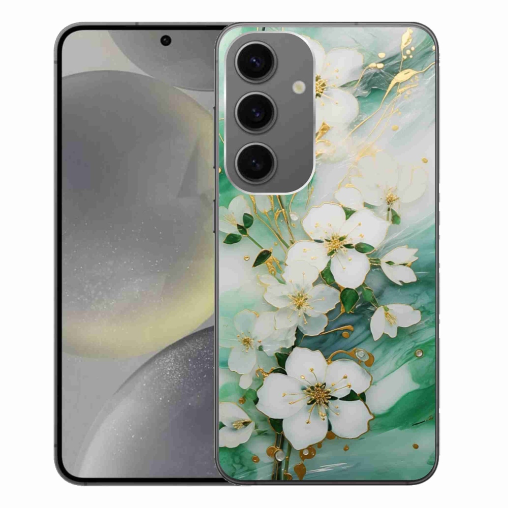 Gelový kryt mmCase na Samsung Galaxy S24+ - něžné květy