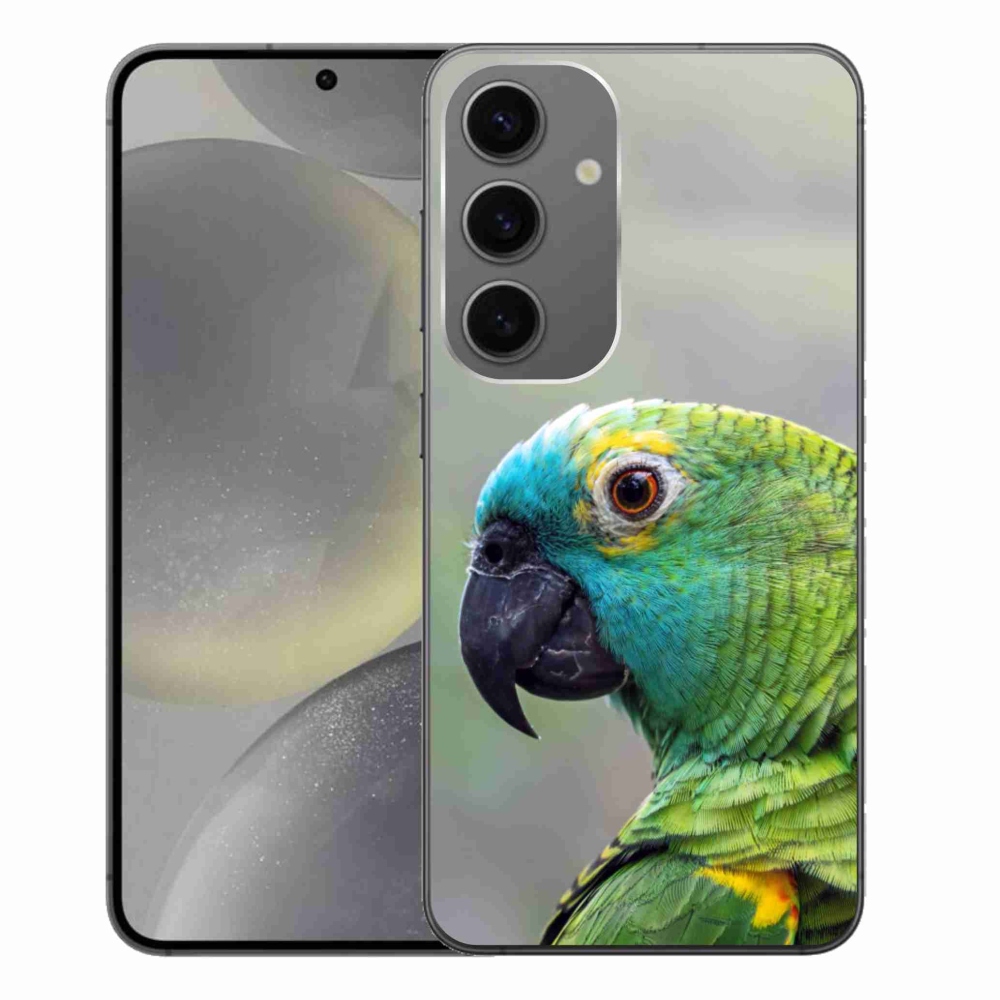 Gelový kryt mmCase na Samsung Galaxy S24+ - papoušek amazoňan