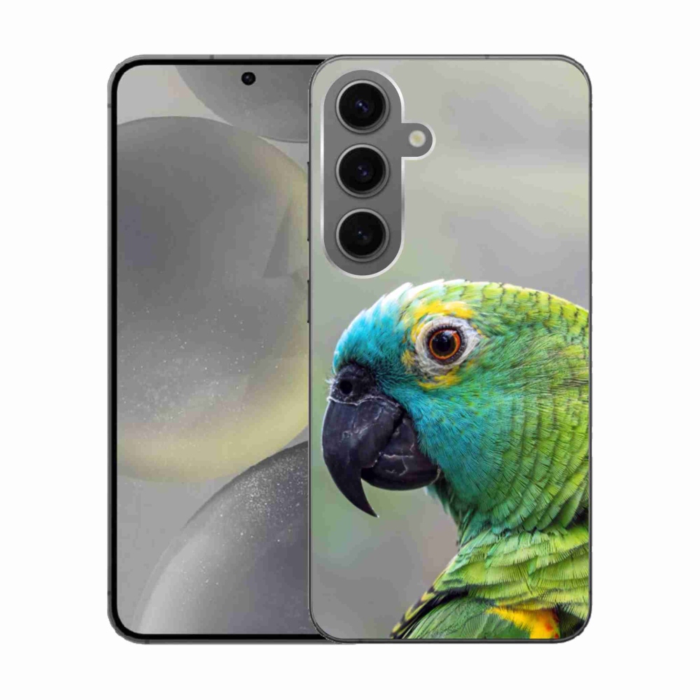 Gelový kryt mmCase na Samsung Galaxy S24 - papoušek amazoňan