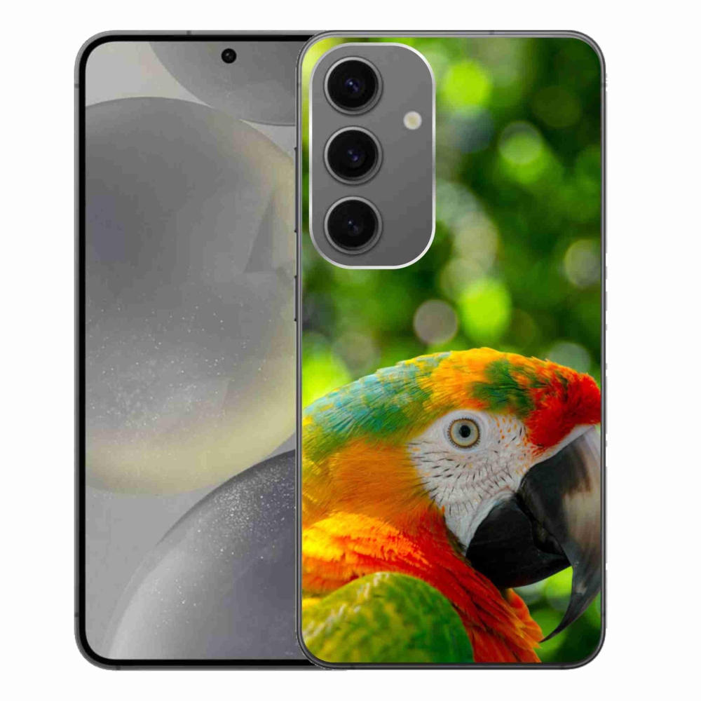 Gelový kryt mmCase na Samsung Galaxy S24+ - papoušek ara 3