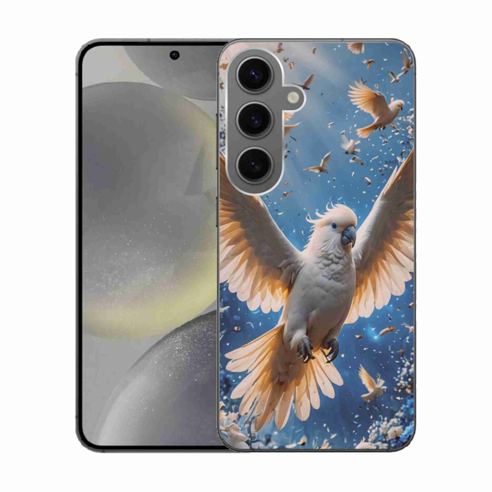 Gelový kryt mmCase na Samsung Galaxy S24 - papoušek kakadu