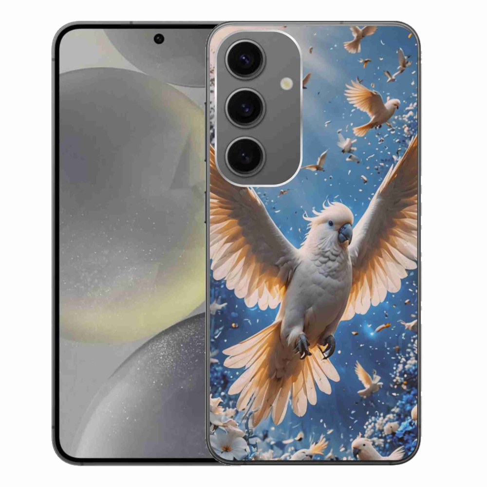 Gelový kryt mmCase na Samsung Galaxy S24+ - papoušek kakadu