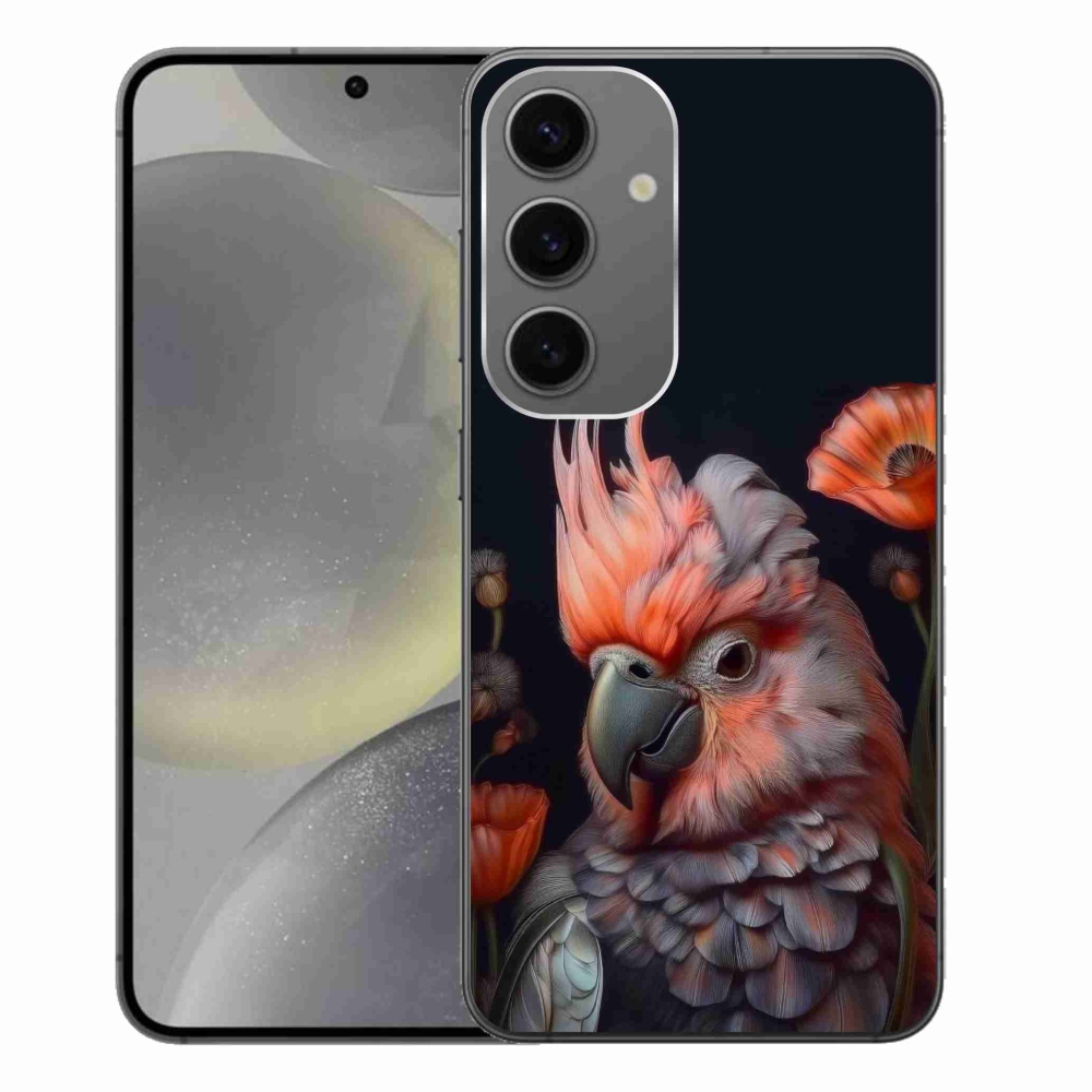 Gelový kryt mmCase na Samsung Galaxy S24+ - papoušek kakadu v barvách