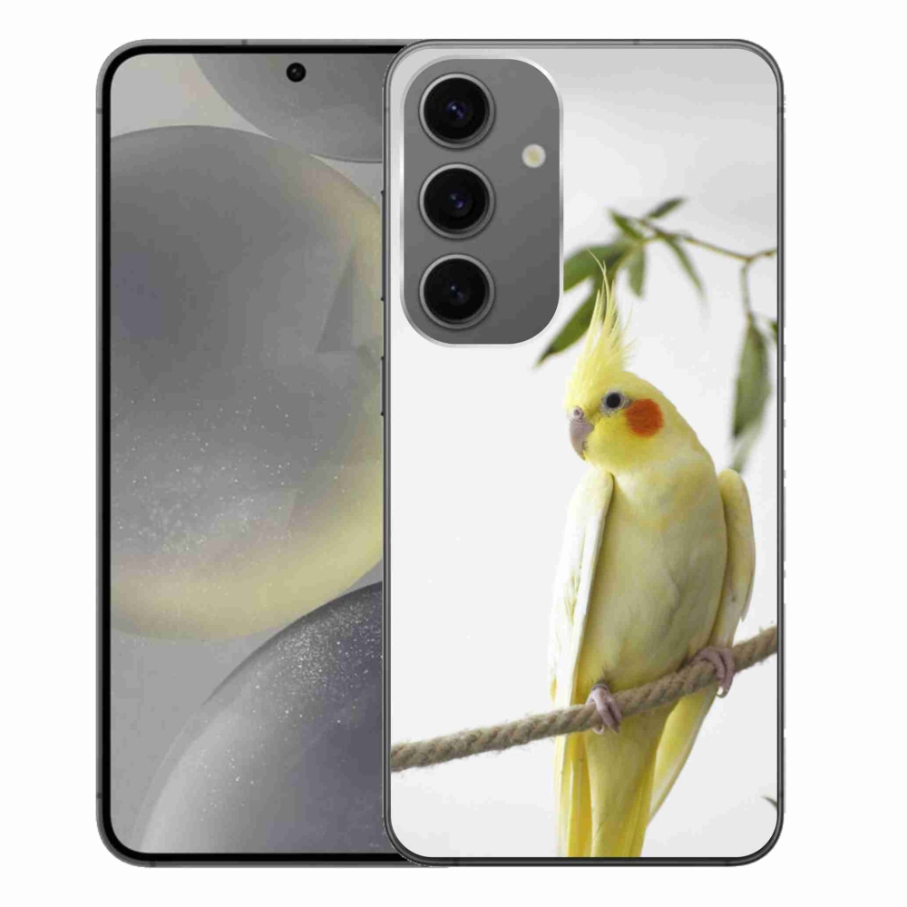 Gelový kryt mmCase na Samsung Galaxy S24+ - papoušek korela chocholatá